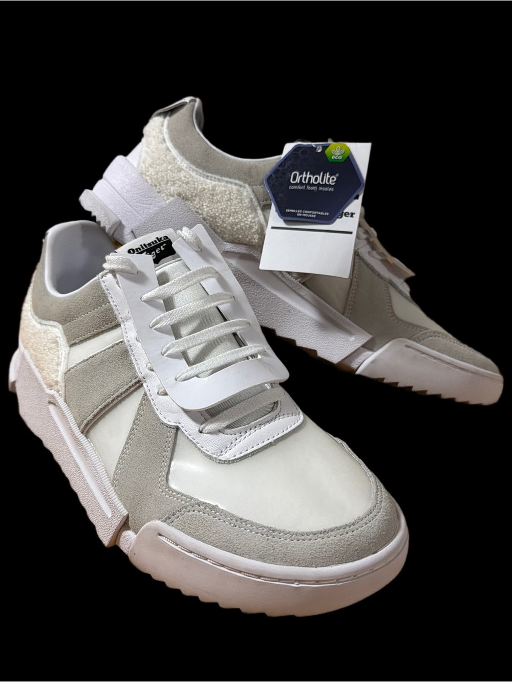 Onitsuka Tiger D-Trainer Slip-On Beige & White Low-Top Men’s size 10.5 NWT - Picture 5 of 16